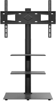 vidaXL 379567 TV Mount Floor with Arm up to 65" Black