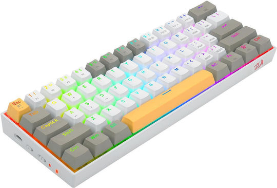 Redragon Draconic PRO K530 Drahtlos Gaming Mechanische Tastatur mit Benutzerdefiniert Braun Schaltern und RGB-Beleuchtung (Englisch US) Gray/Yellow