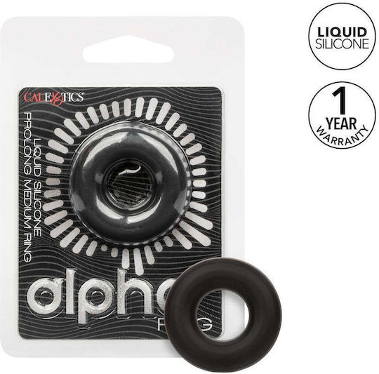 Boss Of Toys Alpha Silicone Black Cock Ring