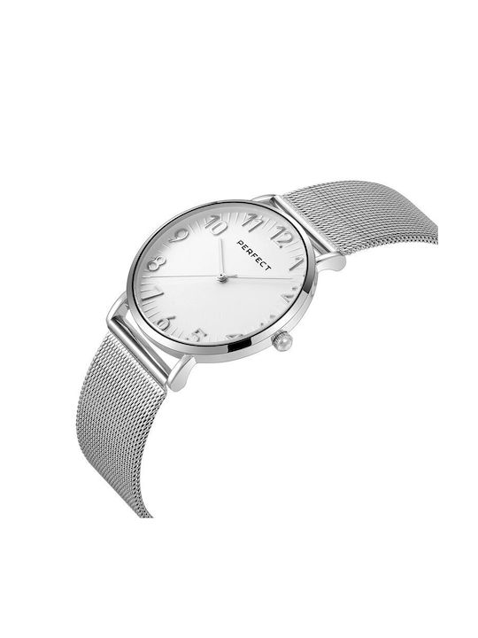 Perfect Watch with Silver Metal Bracelet