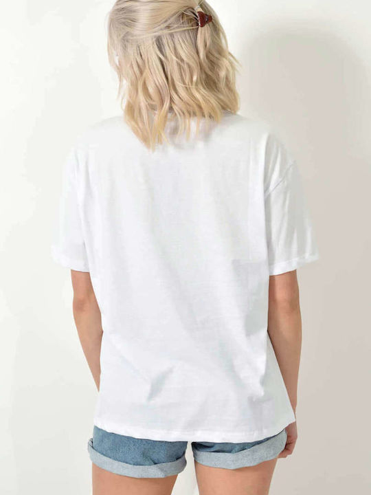 Potre Γυναικείο T-shirt Λευκό