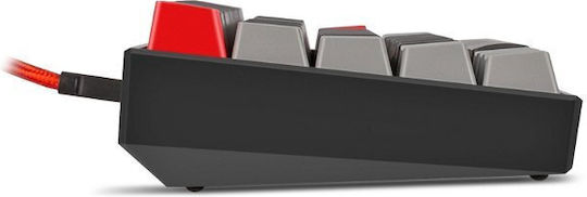 Yenkee YKB 3600US ATOM Gaming Μηχανικό Πληκτρολόγιο με Kailh Box White διακόπτες και RGB φωτισμό (Αγγλικό US) Γκρι