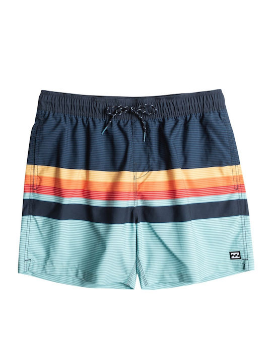 All Day Htr Herren Badebekleidung Shorts Blue Gestreift
