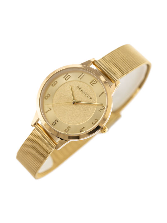 Perfect Watch with Gold Metal Bracelet