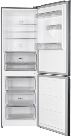 Teka Ψυγειοκαταψύκτης 323lt Total NoFrost Υ185xΠ60xΒ69εκ. Inox Rbf 3450