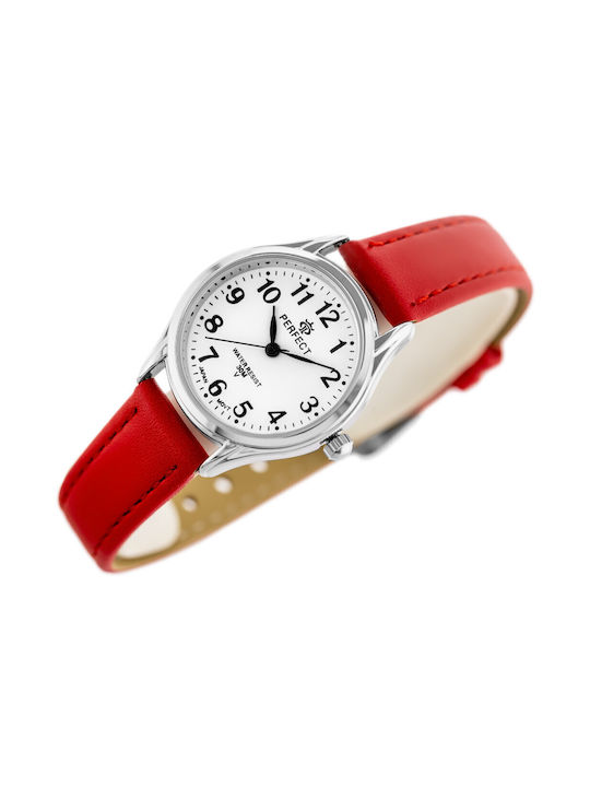 Perfect Watch with Red Leather Strap