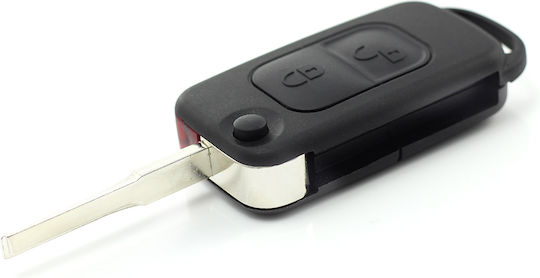 CarGuard Car Key Shell with Blade with 2 Buttons for Mercedes Benz