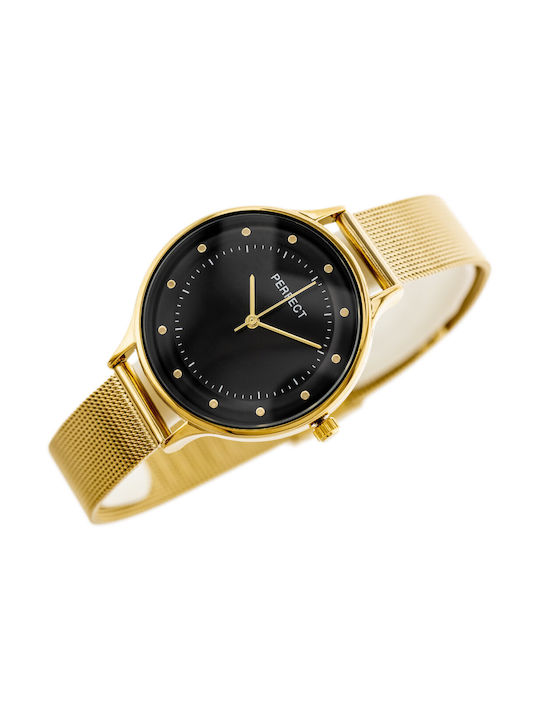 Perfect Watch with Gold Metal Bracelet