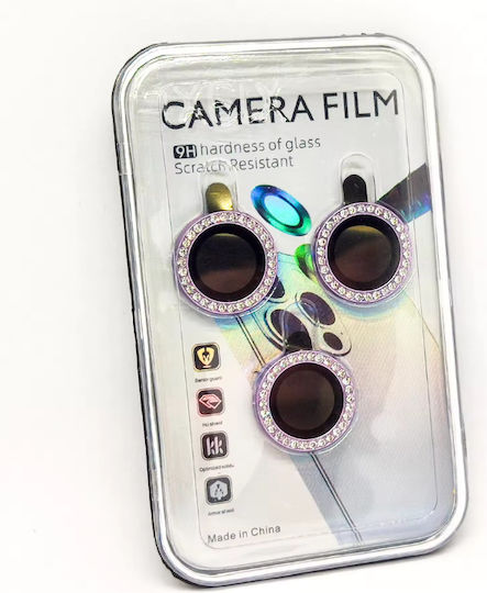 Camera Protection Tempered Glass Purple for the iPhone 14