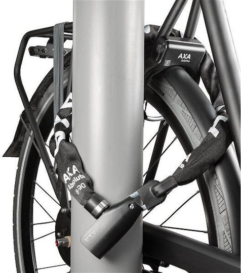 AXA Închizătoare Bicicletă Lanț De Blocare Cu Cheie Neagră