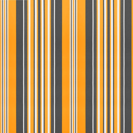 Vidaxl Replacement Awning Fabric Striped Yellow Gray 5 M Yellow