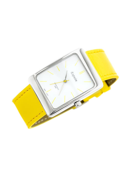 Extreim Watch with Yellow Leather Strap