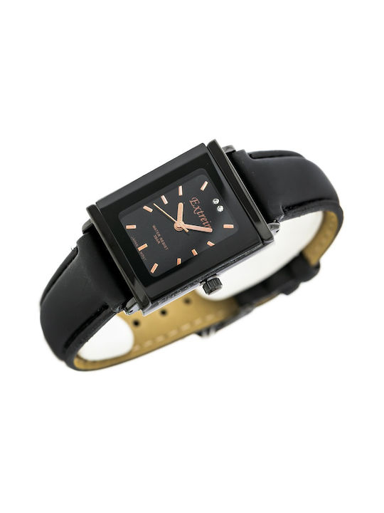 Extreim Watch with Black Leather Strap