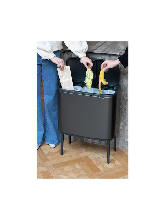 Brabantia Brabantia Mülleimer Für Recycling Kunststoff Push Graue 33lt