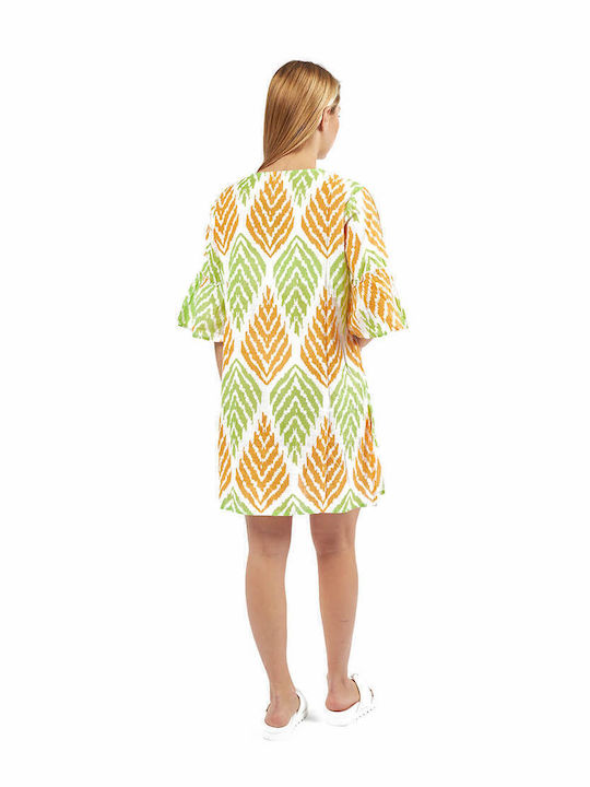 Verde Women's Caftan Beachwear Green