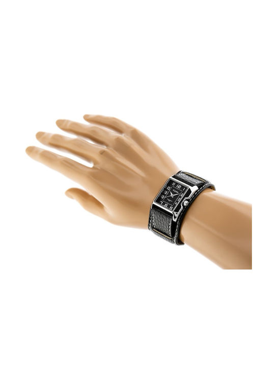 Extreim Women's Watch with Black Leather Strap