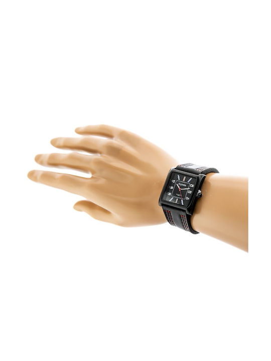 Extreim Damen Uhr mit Schwarz Lederarmband