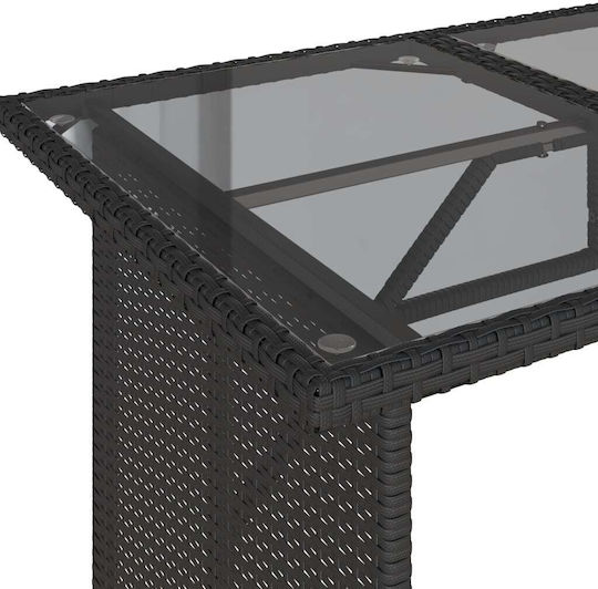 Garten- und Outdoor-Möbelsets 2 Stück Schwarz mit Kissen
