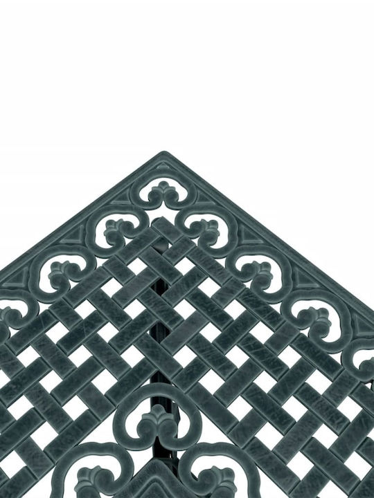 Outdoor Dinner Aluminum Table Green 80x80x75cm