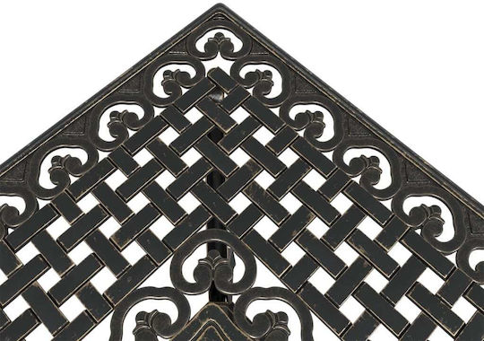 Masa pentru spații exterioare mici Aluminiu Bronz 80x80x75buc
