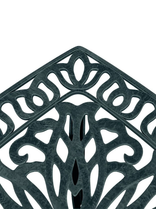 Sitting Room Outdoor Aluminum Table Green 53x53x53cm