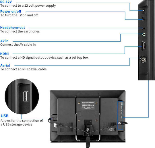 Kcr Soyar Ns-1302 1000-6017 Portable TV