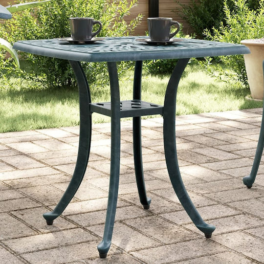 Masa Masa de lounge pentru spații exterioare mici Aluminiu Verde 53x53x53buc