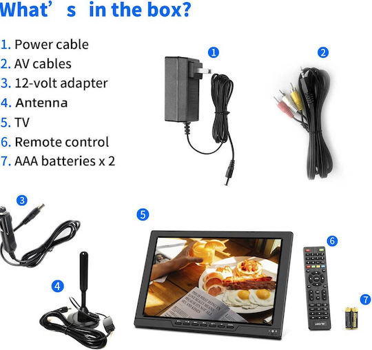 Kcr Soyar Ns-1302 1000-6017 Portable TV