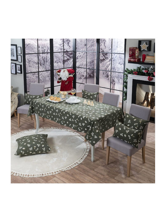 Teoran Christmas Tablecloth Fabric L135xW180cm 1pcs