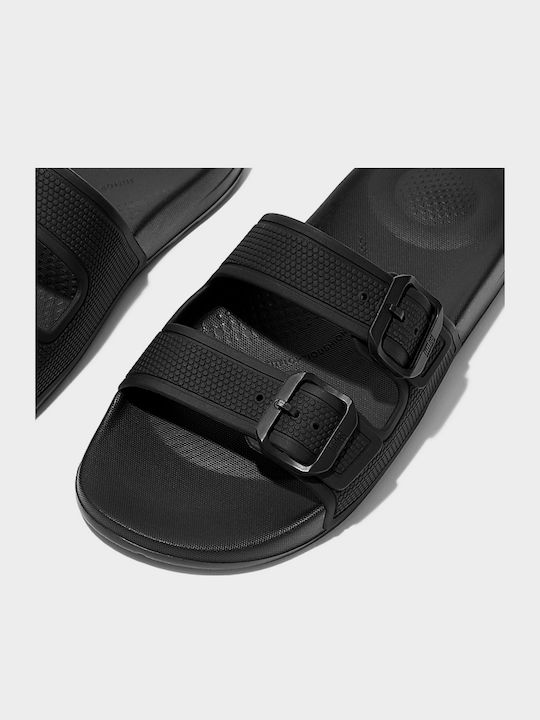 Iqushion Women's Flip Flops Black