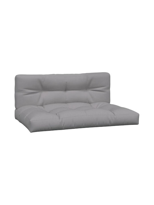 Zweisitziges Sofa Außenbereich aus Paletten mit Kissen 120x80cm