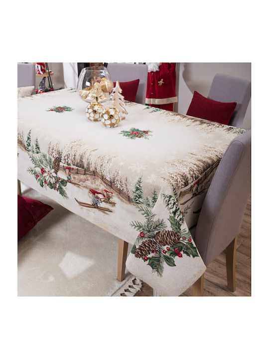 Teoran Christmas Tablecloth Fabric L140xW220cm.