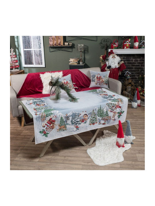 Teoran Christmas Tablecloth Fabric L140xW180cm 1pcs