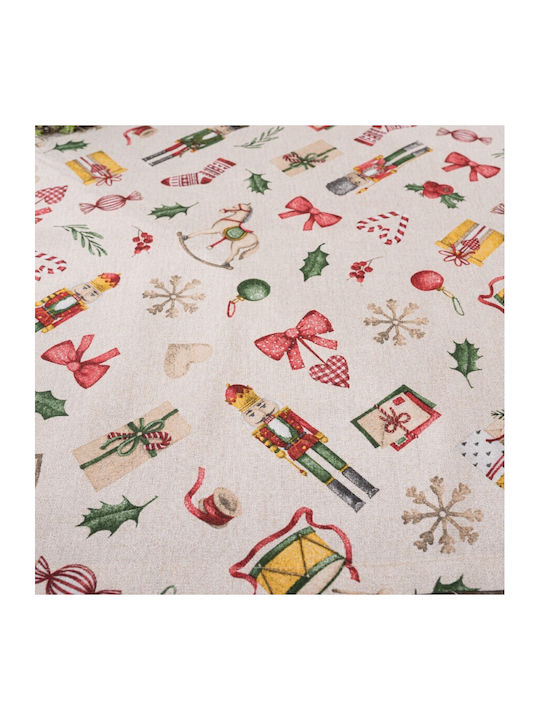 Teoran Kasel Christmas Tablecloth Round Fabric D180cm 1pcs