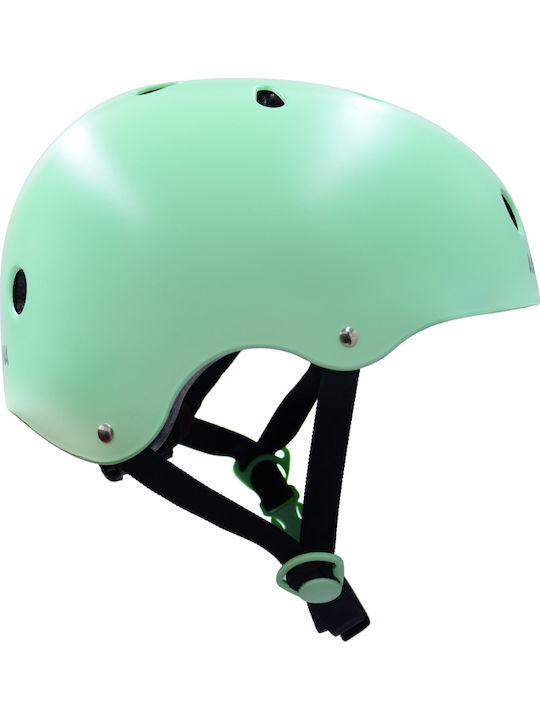 Athlopaidia Kids' Helmet for City Bike Pastel Green with LED Light