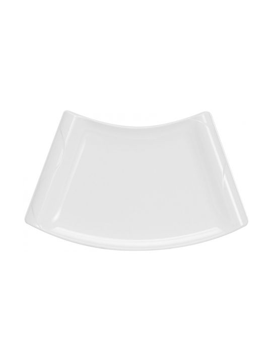 Ready Πιατέλα Σερβιρίσματος Πλαστική Λευκή 35.8x22.5εκ. 6τμχ