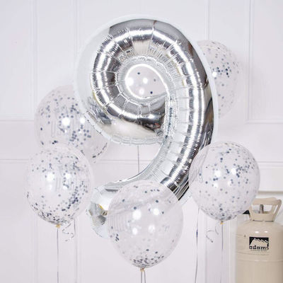 Balon Folie Jumbo Gri 76buc