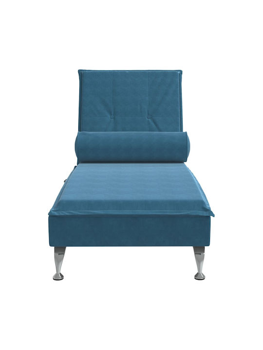Recliner Samt Blau L136.5xW56xH75cm