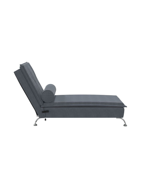 Recliner Samt Gray L136.5xW56xH75cm