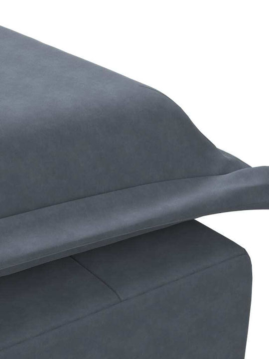 Recliner Samt Gray L136.5xW56xH75cm