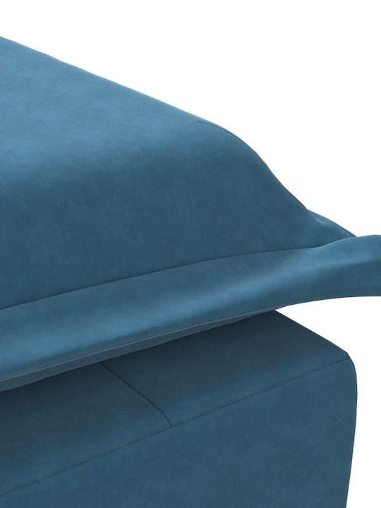 Recliner Samt Blau L136.5xW56xH75cm