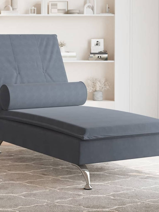 Recliner Samt Gray L136.5xW56xH75cm