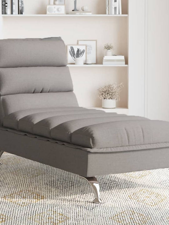 Fabric Recliner Brown L133.5xW56xH74cm