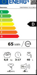 Electrolux Πλυντήριο Ρούχων Άνω Φόρτωσης 6kg 1000 Στροφών EW6TN5061F