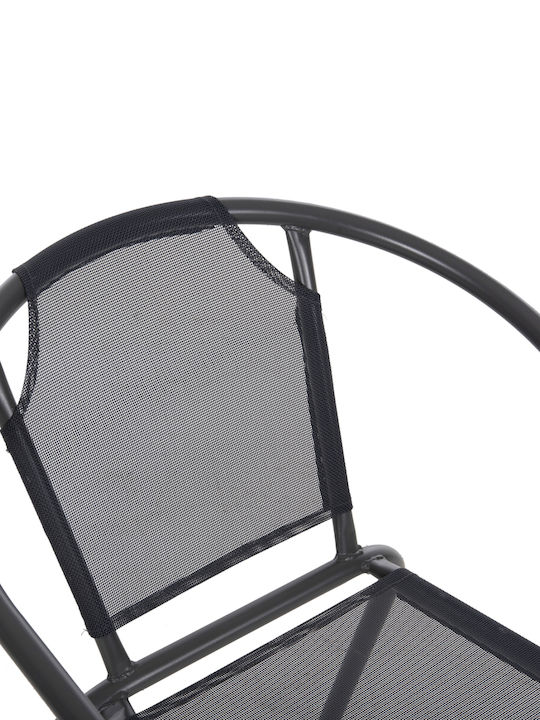 Gartenstühle Metallisch Ledan Graue 55x58x72cm