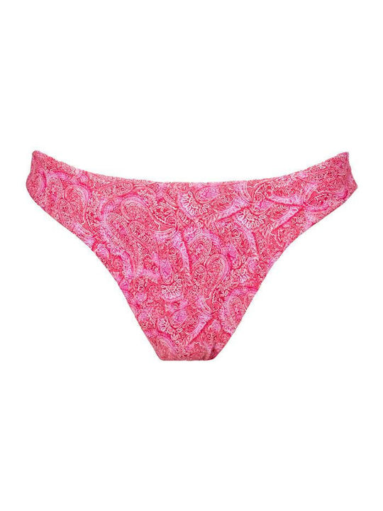 Solano Swimwear Bikini Alunecare Talie înaltă Fuchsia