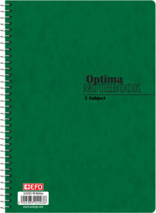 +Efo Spiral Notebook Homework B5 90 Sheets 3 Subjects 1pcs