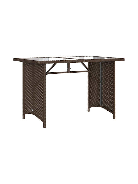 Garden & Outdoor Furniture Sets Dining Room 2 Pieces Brown with Pillows