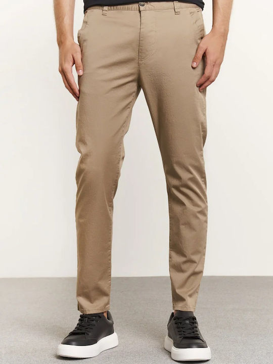 Edward Jeans Lozano Men's Trousers in Slim Fit Beige