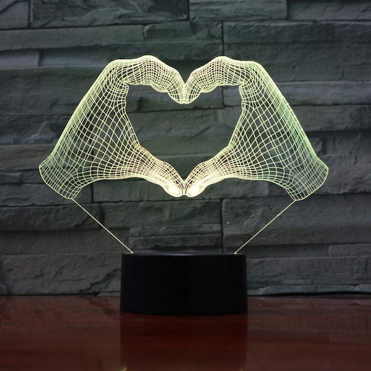 Lustră Decorativă Iluzie 3D Negru